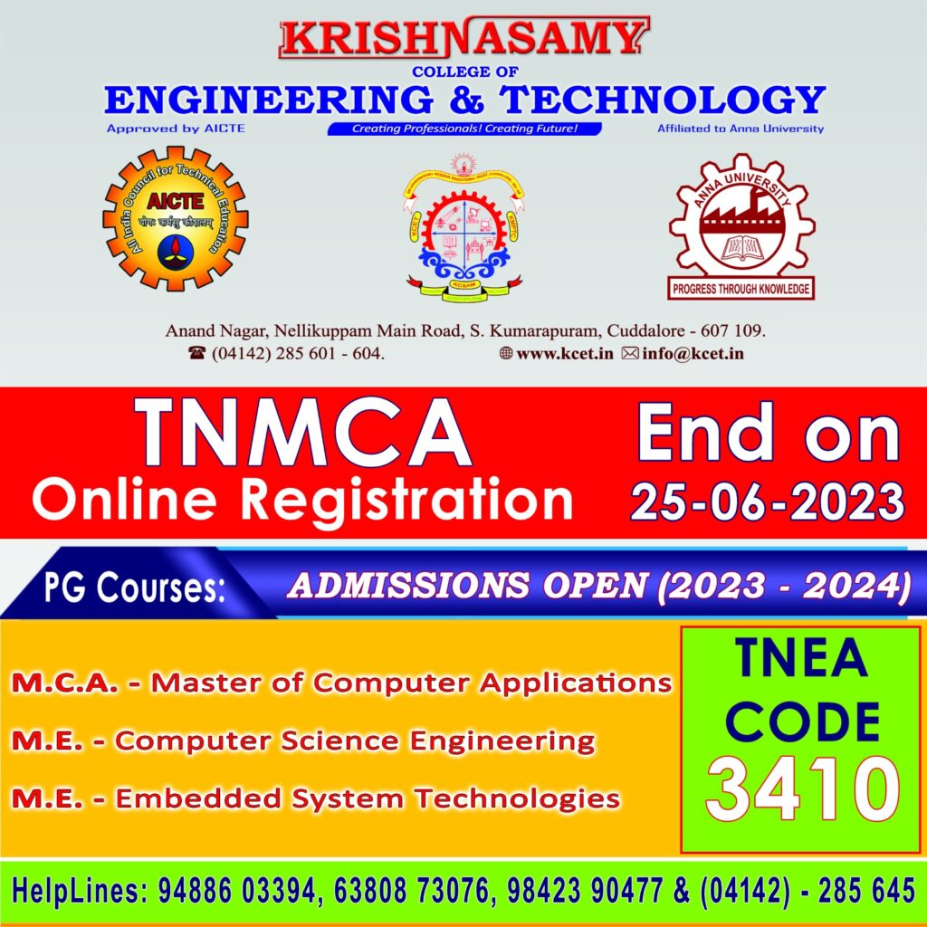 ADMISSION ENQUIRY 2024-2025 – Best Engineering College in Tamilnadu -KCET